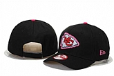 Chiefs Team Logo Black Peaked Adjustable Hat GS,baseball caps,new era cap wholesale,wholesale hats